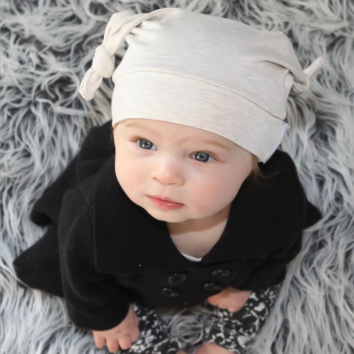 Mod Swad Bamboo Knot Beanie - Bisque - Medium