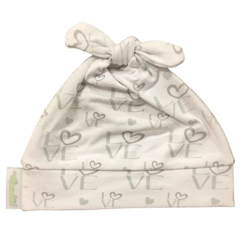 Woombie Cotton Beanie - New Love 0-6M