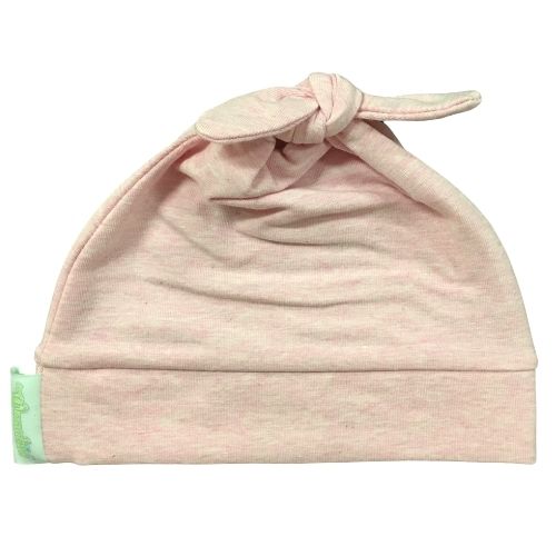 Woombie Cotton Beanie - Pink Posey 0-6M