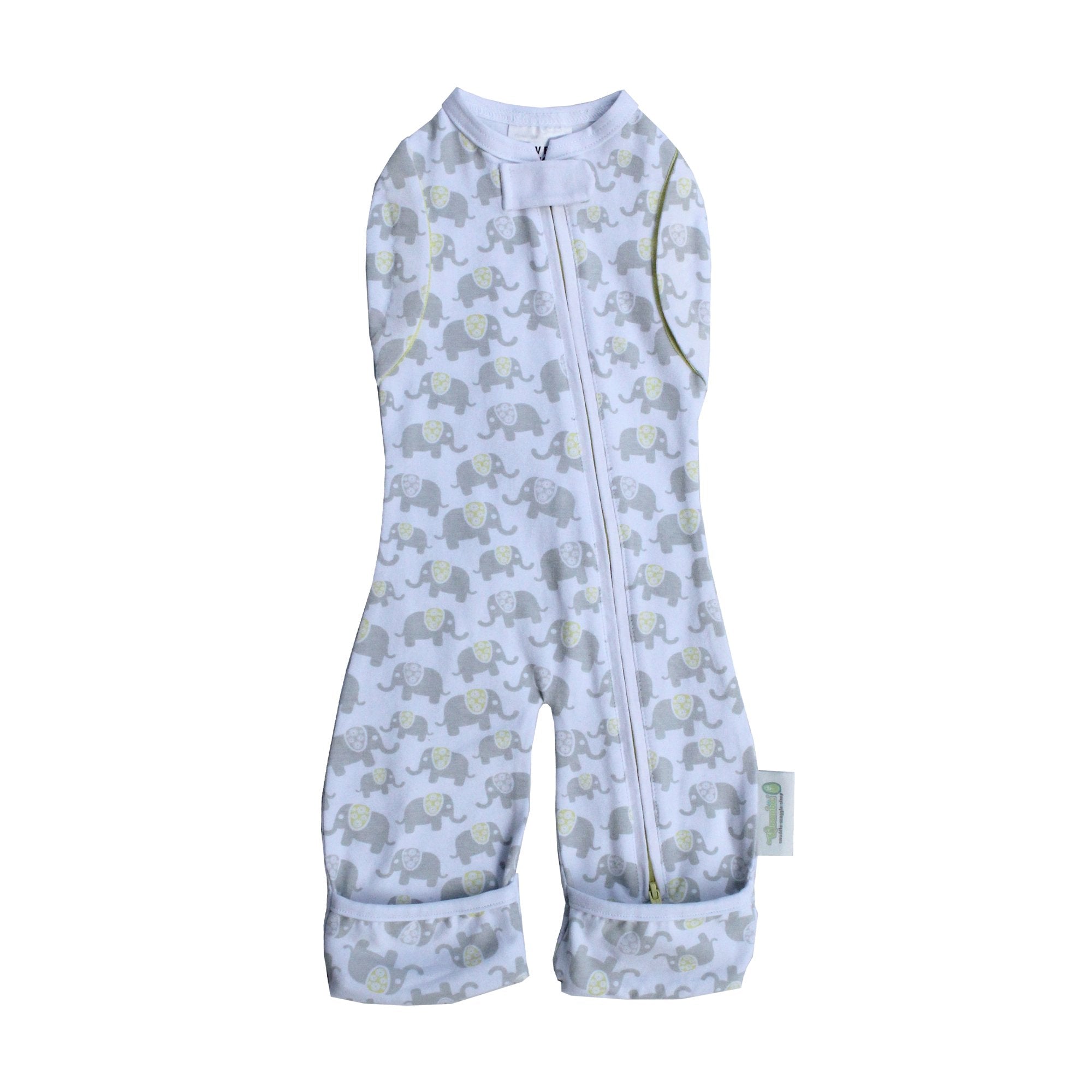 Woombie Convertible Leggies - Happy Elephants Newborn 0-3M/2.5-6KG